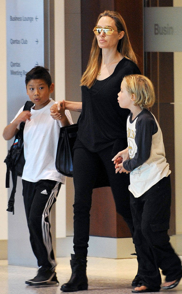 Angelina Jolie, Pax, Shiloh Angelina Jolie, Pax, Shiloh